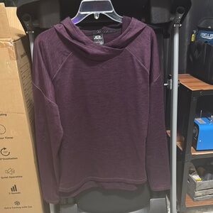 Purple Hooded Long Sleeve Top by Oakley Size Large